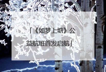 《如梦上塘》公益航班首发启航