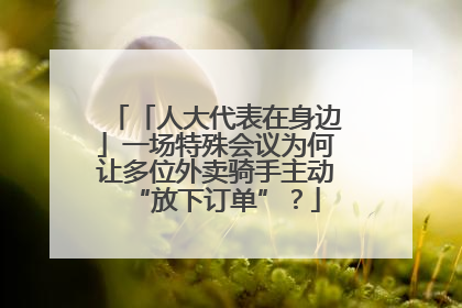 「人大代表在身边」一场特殊会议为何让多位外卖骑手主动“放下订单”？