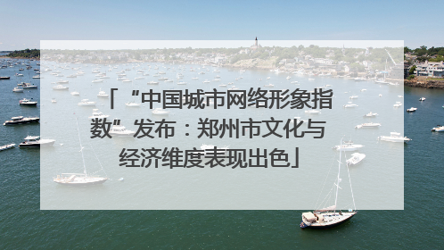 “中国城市网络形象指数”发布：郑州市文化与经济维度表现出色