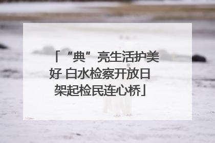 “典”亮生活护美好 白水检察开放日架起检民连心桥