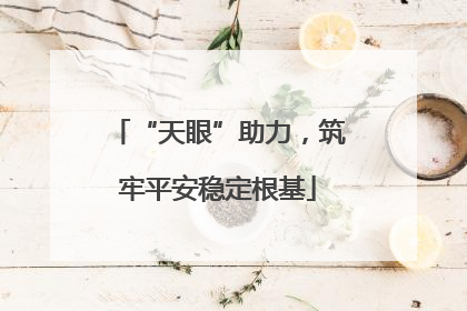 “天眼”助力，筑牢平安稳定根基