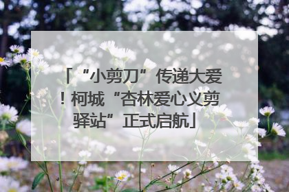 “小剪刀”传递大爱！柯城“杏林爱心义剪驿站”正式启航