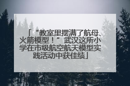 “教室里摆满了航母、火箭模型！”武汉这所小学在市级航空航天模型实践活动中获佳绩