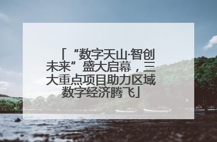 “数字天山·智创未来”盛大启幕，三大重点项目助力区域数字经济腾飞
