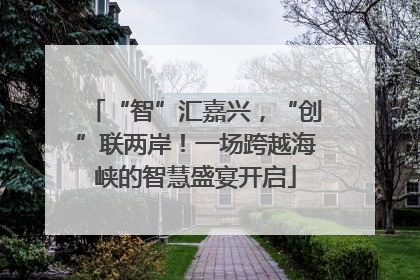 “智”汇嘉兴，“创”联两岸！一场跨越海峡的智慧盛宴开启