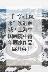 “海上风来”吹进京城！上海中国画院中青年画家作品展开幕