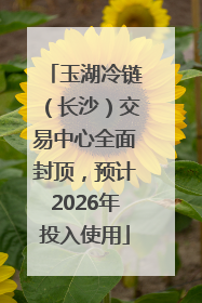 玉湖冷链（长沙）交易中心全面封顶，预计2026年投入使用