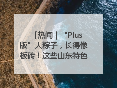 热闻｜“Plus版”大粽子，长得像板砖！这些山东特色粽子你吃过吗？
