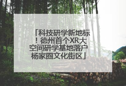 科技研学新地标！德州首个XR大空间研学基地落户杨家圈文化街区