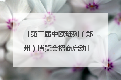 第二届中欧班列（郑州）博览会招商启动