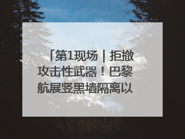 第1现场｜拒撤攻击性武器！巴黎航展竖黑墙隔离以色列四展台