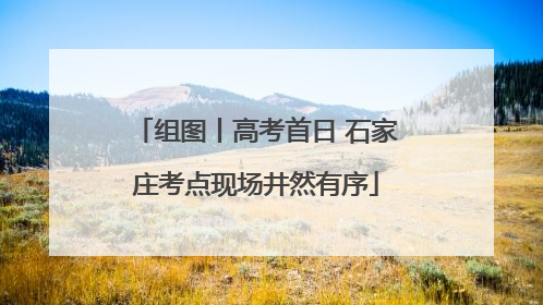 组图丨高考首日 石家庄考点现场井然有序