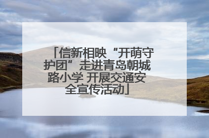 信新相映“开萌守护团”走进青岛朝城路小学 开展交通安全宣传活动