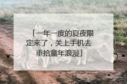 一年一度的夏夜限定来了，关上手机去重拾童年浪漫