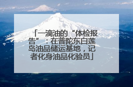 一滴油的“体检报告”：在普陀东白莲岛油品储运基地，记者化身油品化验员