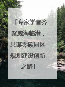 专家学者齐聚威海临港，共谋零碳园区规划建设创新之路