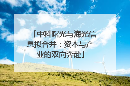 中科曙光与海光信息拟合并：资本与产业的双向奔赴
