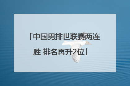 中国男排世联赛两连胜 排名再升2位