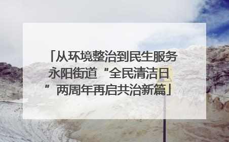 从环境整治到民生服务 永阳街道“全民清洁日”两周年再启共治新篇