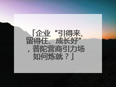企业“引得来、留得住、成长好”，普陀营商引力场如何炼就？