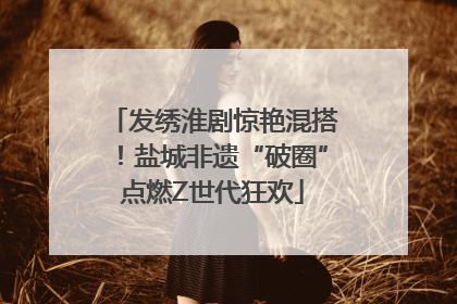 发绣淮剧惊艳混搭！盐城非遗“破圈”点燃Z世代狂欢