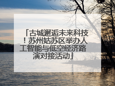 古城邂逅未来科技！苏州姑苏区举办人工智能与低空经济路演对接活动
