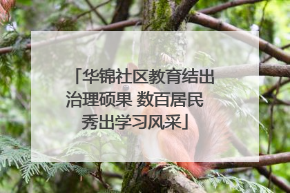 华锦社区教育结出治理硕果 数百居民秀出学习风采