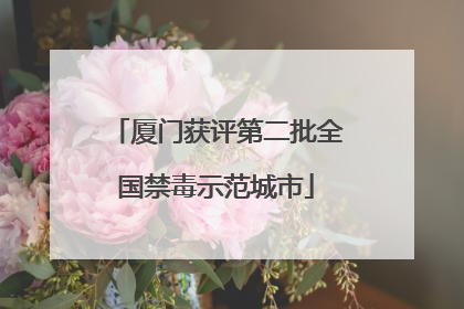 厦门获评第二批全国禁毒示范城市