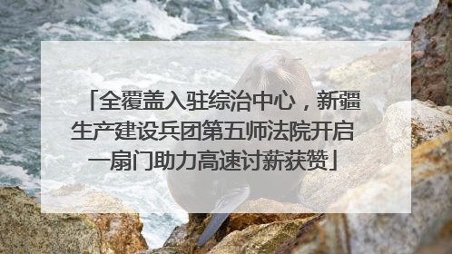 全覆盖入驻综治中心，新疆生产建设兵团第五师法院开启一扇门助力高速讨薪获赞