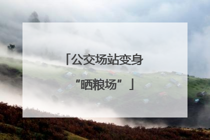 公交场站变身“晒粮场”