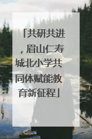 共研共进，眉山仁寿城北小学共同体赋能教育新征程