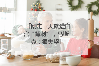 刚走一天就遭白宫“背刺”，马斯克：很失望
