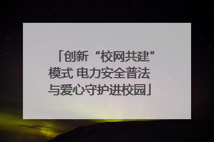 创新“校网共建”模式 电力安全普法与爱心守护进校园