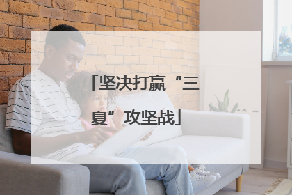 坚决打赢“三夏”攻坚战