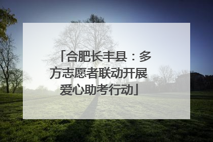 合肥长丰县：多方志愿者联动开展爱心助考行动
