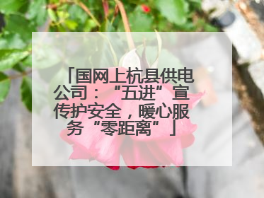 国网上杭县供电公司：“五进”宣传护安全，暖心服务“零距离”