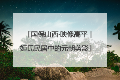 国保山西·映像高平｜姬氏民居中的元朝剪影