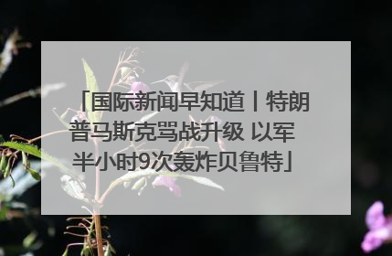 国际新闻早知道丨特朗普马斯克骂战升级 以军半小时9次轰炸贝鲁特
