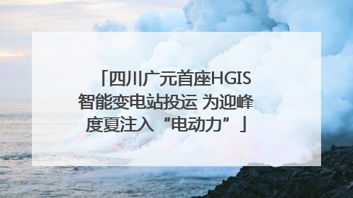 四川广元首座HGIS智能变电站投运 为迎峰度夏注入“电动力”