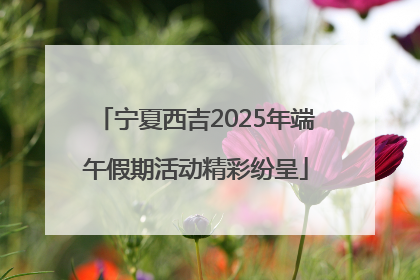 宁夏西吉2025年端午假期活动精彩纷呈
