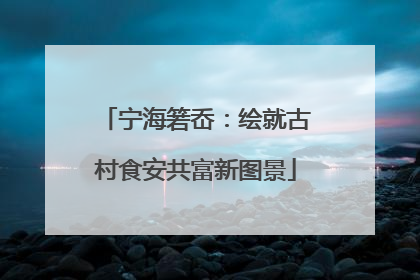 宁海箬岙：绘就古村食安共富新图景