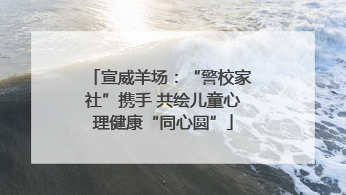 宣威羊场：“警校家社”携手 共绘儿童心理健康“同心圆”