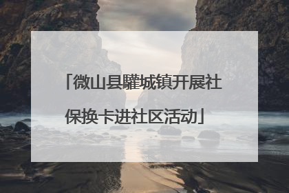 微山县驩城镇开展社保换卡进社区活动