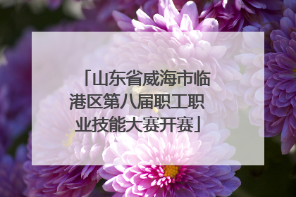 山东省威海市临港区第八届职工职业技能大赛开赛
