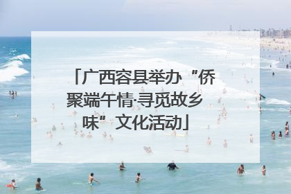广西容县举办“侨聚端午情·寻觅故乡味”文化活动