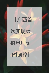 广西首次实现虚拟电厂实时调控