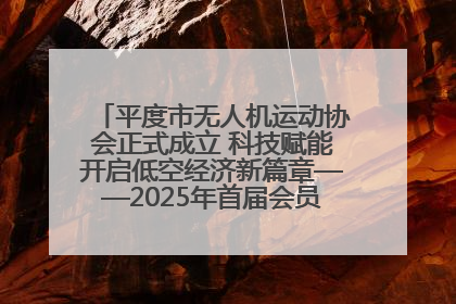 平度市无人机运动协会正式成立 科技赋能开启低空经济新篇章——2025年首届会员大会暨无人机应用发展论坛成功举办