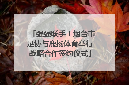 强强联手！烟台市足协与鹿扬体育举行战略合作签约仪式