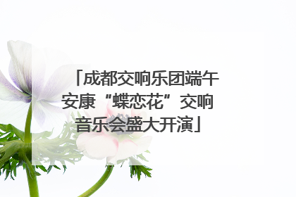 成都交响乐团端午安康“蝶恋花”交响音乐会盛大开演