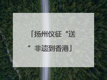 扬州仪征“送”非遗到香港